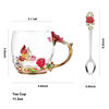 Picture of Gifts for Mom Women Valentines Day Mothers Day Glass Coffee Enamels Mug Best Birthday Valentine's Day Gifts for Her Girlfriend Wife from Daughter Son Christmas Stocking Stuffers for Women Tea Cup