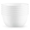 Picture of Corelle Vitrelle 28-oz Soup/Cereal Bowls Set of 6, Chip & Crack Resistant Dinnerware Bowls for Soup, Ramen, Cereal and More, Triple Layer Glass, Winter Frost White