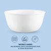 Picture of Corelle Vitrelle 28-oz Soup/Cereal Bowls Set of 6, Chip & Crack Resistant Dinnerware Bowls for Soup, Ramen, Cereal and More, Triple Layer Glass, Winter Frost White