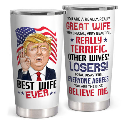 Picture of Gifts for Wife from Husband - Wife Gifts - Wedding Anniversary, Birthday Gifts for Wife - Valentines Day Gifts for Wife, Wife Valentines Day Gifts - Romantic I Love You Gifts for Her - 20 Oz Tumbler