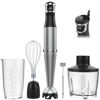 Picture of Immersion Blender Handheld Corded Hand Blender 1100W, Trigger Variable Speed 5 in 1 Stick Blender, Emulsion Blender with Chopper, Whisk and Frother for Soup, Baby Food and Smoothies