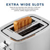 Picture of GE 2 Slice Stainless Steel Toaster, Extra Wide Slots for Toasting Bagels, Breads, Waffles & More, 7 Adjustable Shade Settings, Removable Crumb Tray, Countertop Kitchen Essentials, 850 Watts
