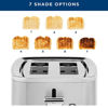 Picture of GE 2 Slice Stainless Steel Toaster, Extra Wide Slots for Toasting Bagels, Breads, Waffles & More, 7 Adjustable Shade Settings, Removable Crumb Tray, Countertop Kitchen Essentials, 850 Watts