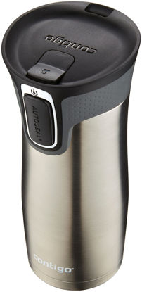 Picture of Contigo West Loop Stainless Steel Travel Mug with AUTOSEAL Lid, 16oz., Stainless Steel/Black