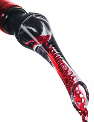 Picture of Vintorio Wine Aerator Pourer - Premium Aerating Pourer and Decanter Spout (Black)