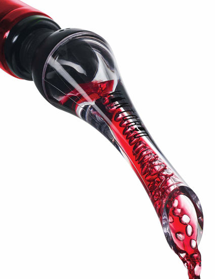 Picture of Vintorio Wine Aerator Pourer - Premium Aerating Pourer and Decanter Spout (Black)