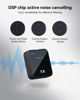 Picture of PQRQP 3 in 1 Microphone for iPhone/Android/Camera, Wireless Lavalier Microphone, 328ft Transmission, 18H Battery Life, Mini Microphone for Record Interview, Vlogs, YouTube, Tiktok