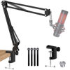 Picture of QuadCast Boom Arm, Mic Arm Microphone Arm for HyperX QuadCast SoloCast Blue Yeti Fifine AM8 and Most Mic, Mic Stand Desk with 3/8" to 5/8" Adapter by SUNMON