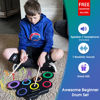 Picture of ROCKSOCKI Electric Drum Set, 7-Pad Kids Electronic Drum Set with Headphone Included, Roll-up Drum Practice Pad, Great Holiday Xmas Birthday Gift for Kids
