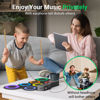 Picture of ROCKSOCKI Electric Drum Set, 7-Pad Kids Electronic Drum Set with Headphone Included, Roll-up Drum Practice Pad, Great Holiday Xmas Birthday Gift for Kids