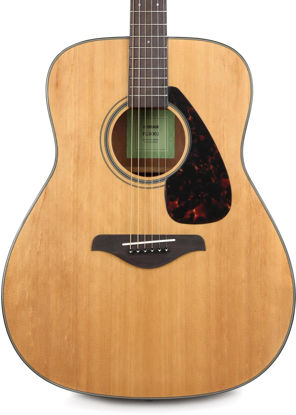 Picture of Yamaha 6 String Beginner Solid Spruce Top Traditional Western Dreadnought Acoustic Guitar With Rosewood FIngerboard, Natural Finish, Right, (FG800J NT)