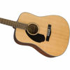 Picture of Fender Left-Handed Acoustic Guitar, CD-60S, with 2-Year Warranty, Dreadnought Classic Design with Rounded Walnut Fingerboard and Phosphor Bronze Strings, Glossed Natural Finish, Mahogany Construction