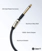 Picture of GearIT Guitar Instrument Cable (3ft 2-Pack) 1/4 Inch to 1/4 inch TS Straight Male to Male 6.35mm Mono Jack with Alloy Connector and Nylon Braid