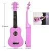 Picture of Strong Wind Soprano Ukulele 21 Inch Basswood Ukeleles for Beginners Four Strings Hawaiian Guitar Ukulele for Adults Teenagers, Purple