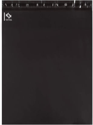 Picture of KKBESTPACK 100 Pcs 12x15.5 Poly Mailer Envelopes Shipping Bags Self Adhesive Waterproof Bags (Black), 12 x 15.5