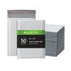 Picture of Quality Park Bubble Mailers, 6 x 9 Inch, White Poly Mailers, Padded Envelopes, Shipping Envelopes, Water Resistant, Self Seal, 50 Per Box (QUA85856), Plastic
