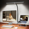 Picture of Airlonv LED Desk Lamp for Office Home, Eye-Caring Desk Light with Stepless Dimming Adjustable Flexible Gooseneck, 10W USB Adapter Desk Lamp with Clamp for Reading, Study, College Dorm Room Essentials
