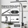 Picture of Airlonv LED Desk Lamp for Office Home, Eye-Caring Desk Light with Stepless Dimming Adjustable Flexible Gooseneck, 10W USB Adapter Desk Lamp with Clamp for Reading, Study, College Dorm Room Essentials