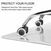 Picture of Kuyal Clear Chair mat for Hard Floors 36 x 48 inches Transparent Floor Mats Wood/Tile Protection Mat for Office & Home (36" X 48" Rectangle)