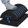 Picture of BlissTrends Foot Rest for Under Desk at Work-Versatile Foot Stool with Washable Cover-Comfortable Footrest with 2 Adjustable Heights for Car,Home and Office to Relieve Back,Lumbar,Knee Pain-Black