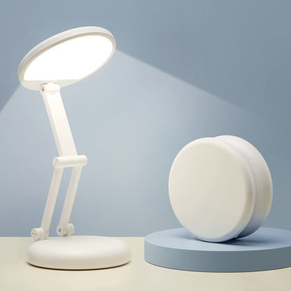 Picture of Battery Operated Lamp Rechargeable Lamp Foldable+Portable Light,9 Brightness Dimmable Cordless Lamp Rechargeable Light Wireless Lamp Mini Lamp,Cordless Lamps Rechargeable Cordless Table Lamp USB Light