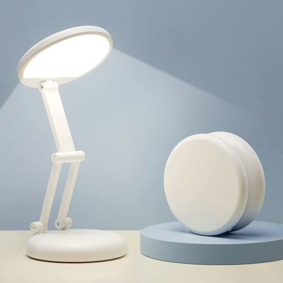 Picture of Battery Operated Lamp Rechargeable Lamp Foldable+Portable Light,9 Brightness Dimmable Cordless Lamp Rechargeable Light Wireless Lamp Mini Lamp,Cordless Lamps Rechargeable Cordless Table Lamp USB Light