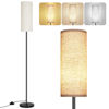 Picture of PARTPHONER Floor Lamp for Living Room, Modern Standing Lamps with Lampshade, Minimalist Tall Lamp with Foot Switch for Living Room, Bedroom, Kids Room, Office(Bulb Not Included)