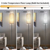Picture of PARTPHONER Floor Lamp for Living Room, Modern Standing Lamps with Lampshade, Minimalist Tall Lamp with Foot Switch for Living Room, Bedroom, Kids Room, Office(Bulb Not Included)