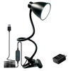 Picture of BOHON Desk Lamp 3 Color Modes 10 Brightness Dimmer Reading Light 10W 38 LED Clamp Lamp with Auto Off Timer 360° Flexible Gooseneck Clip on Light for Bed Bedside, AC Adapter Include