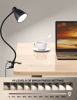 Picture of BOHON Desk Lamp 3 Color Modes 10 Brightness Dimmer Reading Light 10W 38 LED Clamp Lamp with Auto Off Timer 360° Flexible Gooseneck Clip on Light for Bed Bedside, AC Adapter Include