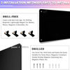 Picture of 2Pack Black Magnetic Board,17.5" x 11.4" Magnet Bulletin Board to Display Magnetic Notes, Poetry, Photos, Suitable for Wall, Refrigerator, Cabinet etc, Come with 8 Pcs Dual Lock Tape and Screws
