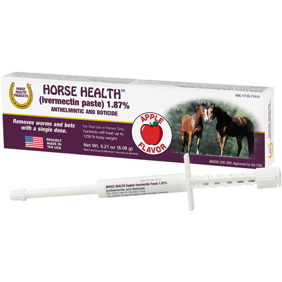 Picture of Horse Health (ivermectin paste) 1.87%, Equine Dewormer, up to 1,250 lbs 0.21 Ounces