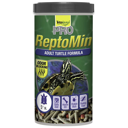 Picture of Tetra TetraFauna PRO ReptoMin Pro Sticks Adult Turtle Formula Daily Diet for Aquatic Turtles, 8.11 oz