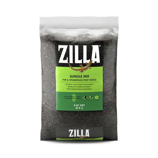 Picture of Zilla Pet Reptile Terrarium Substrate Bedding, Jungle Mix, for Frogs, Rainforest Geckos, Toads and Snakes, 8 Quart