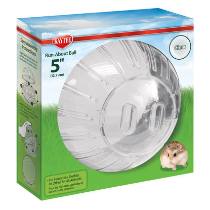 Picture of Kaytee 5" Clear Run-About Exercise Ball For Pet Dwarf Hamsters & Mice
