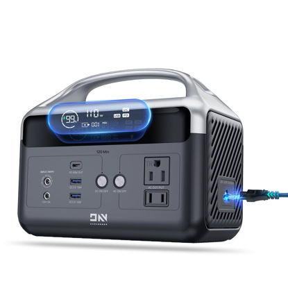 Picture of DaranEner Portable Power Station 56000mAh, 179.2Wh LiFePO4 Battery Backup w/ 2 300W (Peak 600W) AC Outlets, 1.5hrs Fast Charging, Power Bank for Hurricane Emergency/Outdoor Camping/RVs/Home Use