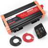Picture of BELTTT 3000W Pure Sine Wave Inverter 12V DC to 120V AC for RV, Truck, Off-Grid, Home, Solar Car Power Inverter with Dual AC, 20A Socket, 5V 2.1A USB, Hardwire Port, Remote Controller 23Ft Cable