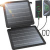 Picture of BLAVOR 10W Portable Solar Charger(5V/2A Max), Small Foldable Solar Panel with USB-C USB-A Outputs Compatible with Cell Phone Tablet, IPX4 Waterproof for Camping, Hiking, Backpacking