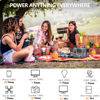 Picture of ALLWEI Portable Power Station 300W(Surge 600W), 280Wh Solar Generator with 120V AC Outlet, 78000mAh Backup Lithium Battery Generator for CPAP Outdoor RV Camping Emergency Home Use