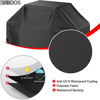 Picture of Grill Cover, 58 inch BBQ Gas Grill Cover for Outdoor Grill, Waterproof, Anti-UV, Rip-Proof, Fade Resistant Material, Barbecue Cover with Hook-and-Loop Straps & Adjustable Hem Drawstring, Black