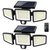 Picture of Tuffenough Solar Outdoor Lights 2500LM 210 LED Security Lights with Remote Control,3 Heads Motion Sensor Lights, IP65 Waterproof,270° Wide Angle Flood Wall Lights with 3 Modes(2 Packs)