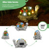 Picture of Nacome Solar Garden Outdoor Statues Turtle with Succulent and 7 LED Lights - Lawn Decor Tortoise Statue for Patio, Balcony, Yard Ornament - Unique Housewarming Gifts