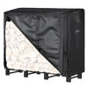 Picture of Himal 4ft Waterproof Firewood Cover, Heavy Duty 600D Oxford Outdoor Storage Wood Rack Cover with Buckle (Log Rack not Included)