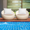 Picture of MIULEE Pack of 2 18x18 Outdoor Pillow Inserts, Outdoor Throw Pillows Water-Resistant Decorative Premium Square Pillow Stuffer Sham for Porch Swing Couch Sofa Cushion Patio Furniture