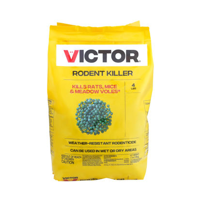Picture of Victor M925 Ready-to-Use Rodent Poison Killer - Kills Rats, Mice, and Meadow Voles, Yellow