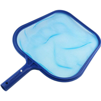 Picture of Sunnyglade Swimming Pool Cleaner Supplies/Professional Heavy Duty Pool Leaf Rake Fine Mesh Frame Net/Swimming Pool Cleaning Leaf Skim Net (Blue)