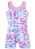 Picture of Leotards for Girls Gymnastics Unicorn Athletic Dance Wear Shiny Rainbow Blue Hotpink (Mermaid Purple, 4-5T)
