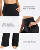 Picture of Promover Wide Leg Pants Woman Yoga Pants with Pockets Loose Stretch Casual Lounge Sweatpants Women Fashion Clothing(Black,L,30")