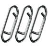 Picture of Alwonder 50PCS Fishing Power Speed Clips, High Strength Stainless Steel Speed Clip for Fishing Lure Quick Change, Freshwater Saltwater Crankbait Popper Lures Quick Snap Connector Tackle-25LB