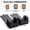 Picture of ZLCA Card Deck Box for Trading Cards, MTG Commander Deck Box Holds 120+ Single Sleeved Cards, Leather Magnetic Card Storage Box Fits for TCG CCG Magic Cards (Black)